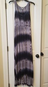 Papaya Tie Dyed Racerback Maxi Dress